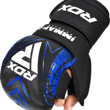 RDX GRAPPLING GLOVES SHOOTER IMMAF-1 #boja_plava