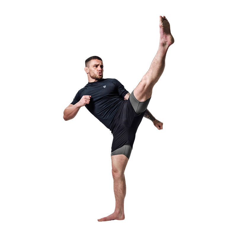 T16 2-in-1 Compression MMA Shorts #boja_crna