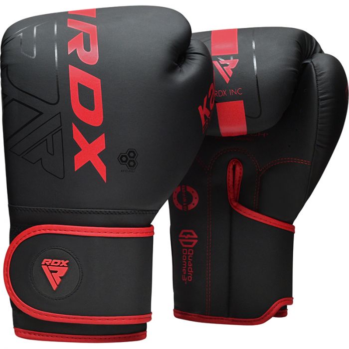 RDX F6 Kara Boxing Training Gloves Black#boja_crvena