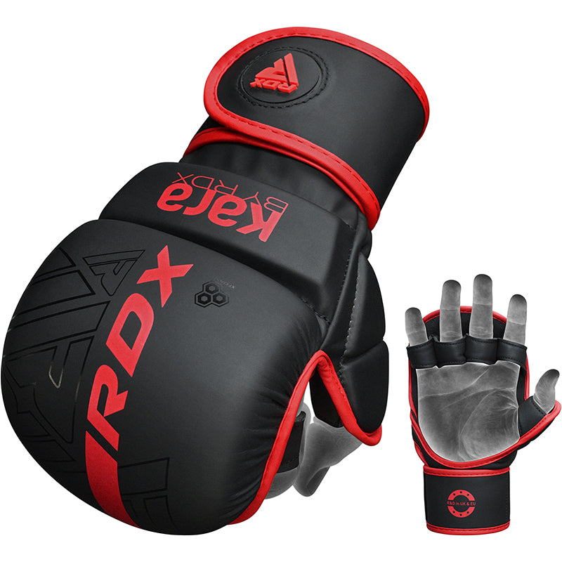 RDX F6 KARA MMA Sparring Gloves 7oz#color_red