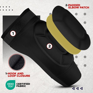 RDX Elbow Foam Pad OEKO-TEXÂ® Standard 100 certified #boja_crna