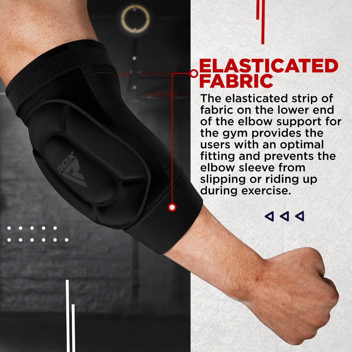 RDX Elbow Foam Pad OEKO-TEXÂ® Standard 100 certified #boja_crna