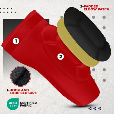 RDX Elbow Foam Pad OEKO-TEXÂ® Standard 100 certified #boja_crvena