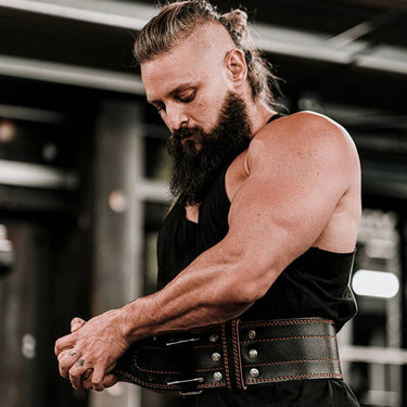 RDX RD1 4â€  Powerlifting Leather Gym Belt