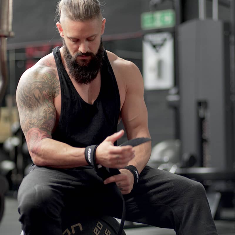 RDX S4 Weightlifting Wrist Straps#color_black