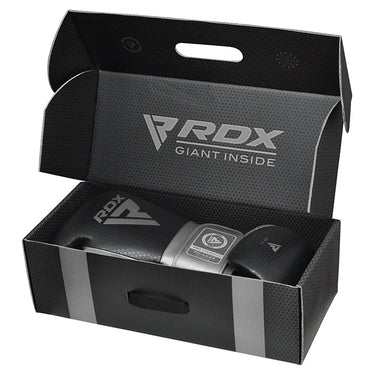 RDX L2 Mark Pro Sparring Boxing Gloves Hook and loop Black / Golden#boja_srebrna
